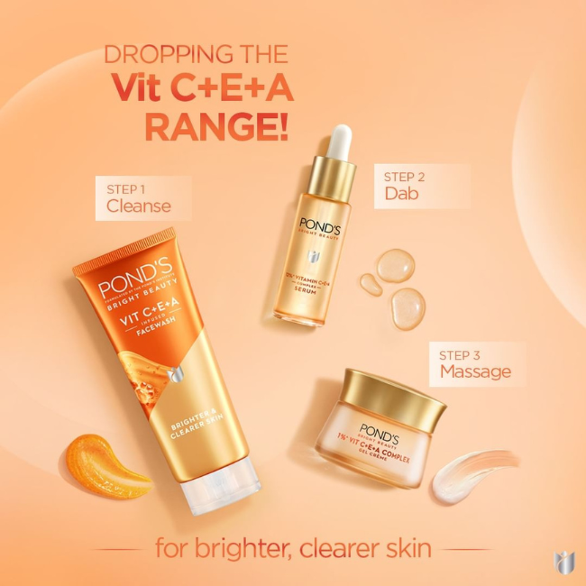 Guide to Brighter & Clearer Skin With Pond's Vitamin C+E+A Skincare Regime