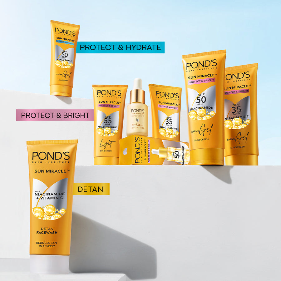 Buy Pond's Sun Miracle SPF 50 PA+++ Crème Gel Sunscreen Protect ...