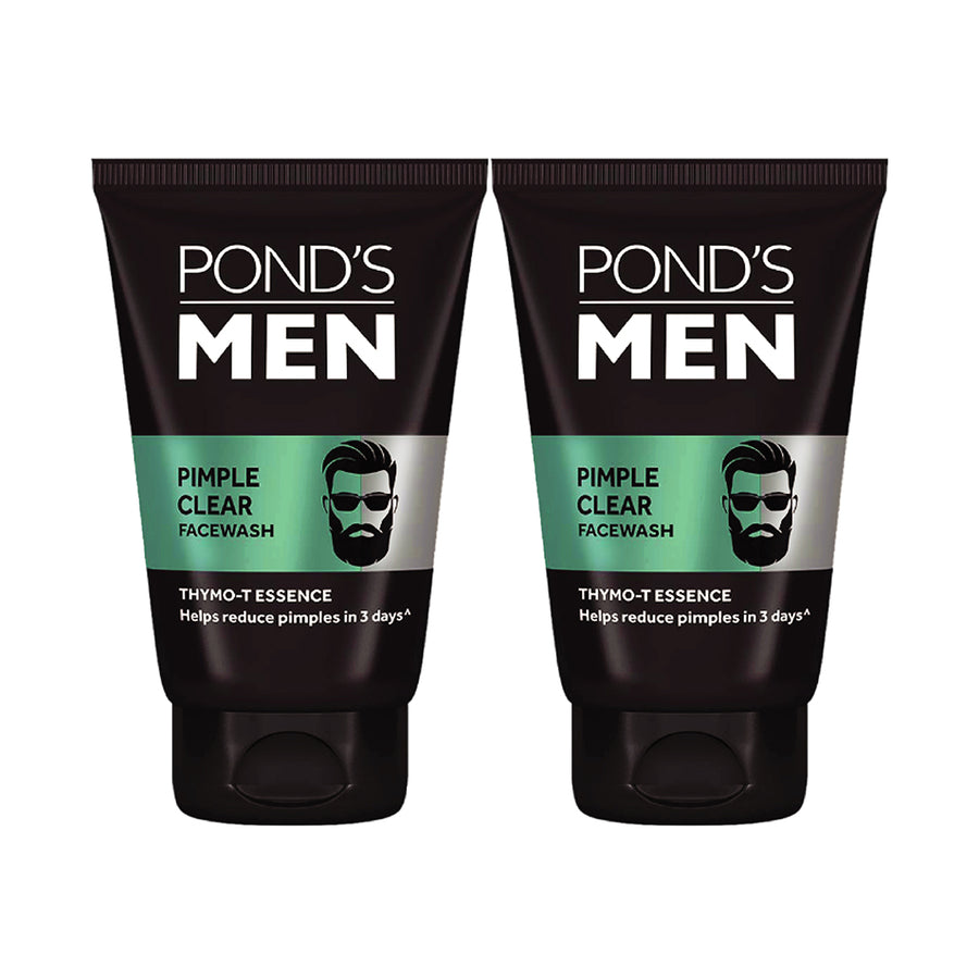Pond's Men Pimple Clear Facewash With Thymo-T Essence, (100gm) | Pack of 2