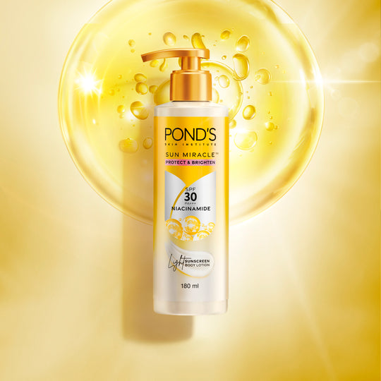 POND'S SUN MIRACLE SPF 30 PA +++ SUNSCREEN BODY LOTION - PROTECT & BRIGHT WITH NIACINAMIDE